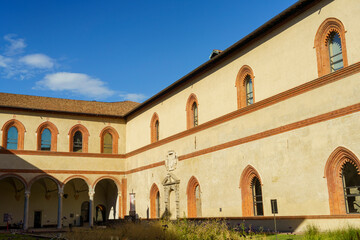 Milan, Italy:  medieval castle known as Castello Sforzesco