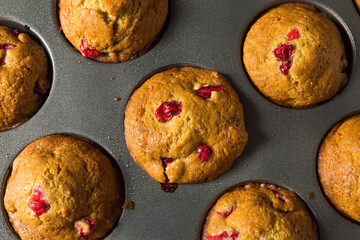 Homemade Cranberry Muffins with Orange Zest
