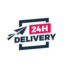 24 Hours Delivery Flat Design Color Icon