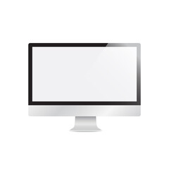 Computer Monitor Display Vector Illustration