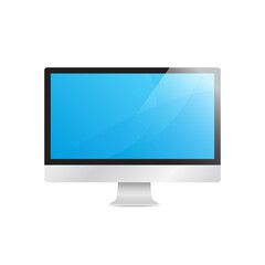Computer Monitor Display Vector Illustration