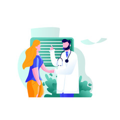 Meet your Doctor Vector Illustration concept. Flat illustration isolated on white background.