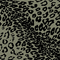 Abstract animal skin leopard seamless pattern design. Jaguar, leopard, cheetah, panther fur. Seamless camouflage background