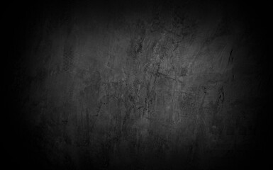 Old wall texture cement dark black gray  background abstract grey color design are light with white gradient background.