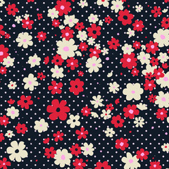 Vector illustration of a beautiful floral bouquet. Liberty style. fabric, covers, manufacturing, wallpapers, print, gift wrap.