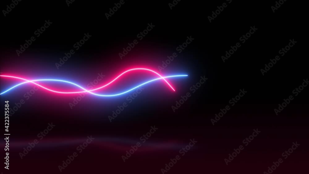 Poster abstract light strings patterns flowing background/ 4k animation of an abstract technology backgroun