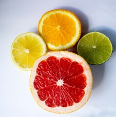 citrus fruits sliced