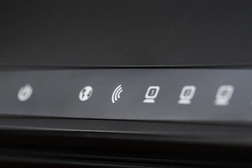 Wi-Fi router indication icons for macro control.