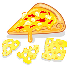 Cheese pizza slice