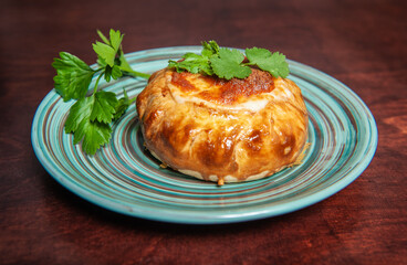 Shepherd or cottage pie with fresh green parsley