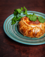 Shepherd or cottage pie with fresh green parsley