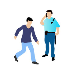 Isometric people business businessman Trendy Flat concept