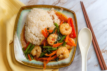 Thai Shrimp Pad Basil