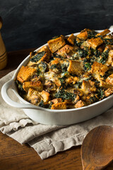 Homemade Savory Bread Pudding