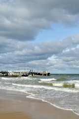 Fale plaża morze Bałtyckie