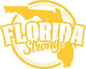 Florida State Strong Vintage Style Stamp - 422390382