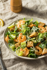 Homemade Shrimp Caesar Salad