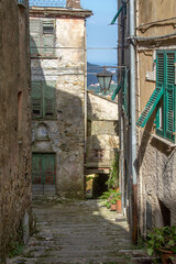 Decor of old Italian streets.