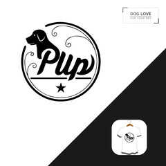 PARLOUR dog grooming and daycare pet t-shirt design