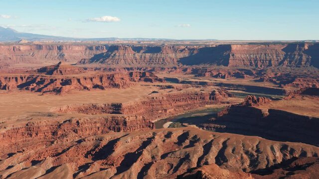 Panorama Colorado River Canyon In Deadhorse National Park From High View Point