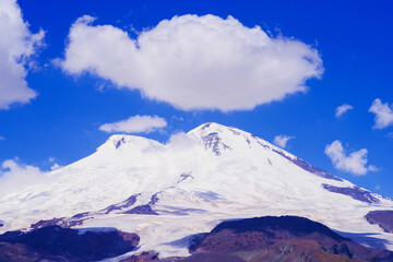 View of Mount Elbrus from Mount Cheget