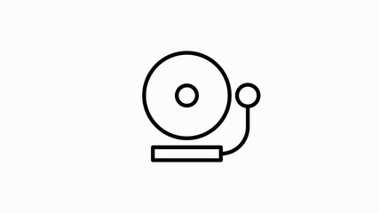 EDUCATION icon with line design isolated on white background. Go to school. Online education. Motion graphic. - Powered by Adobe