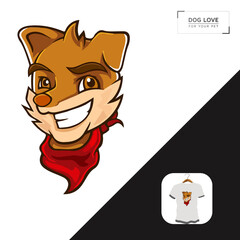 Dog Brand Launch dog t-shirt design.