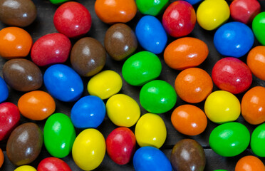Fototapeta na wymiar Colorful chocolate balls background.