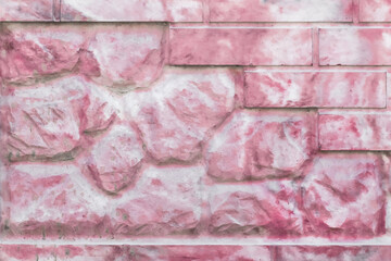 Modern brick wall with abstract stone pattern paint texture background