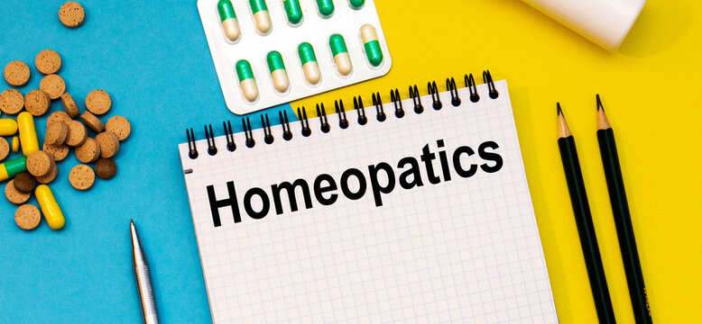 Treatment word, Homeopatics word with medical concepts and medical equipment
