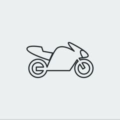 motorcycle icon sign vector