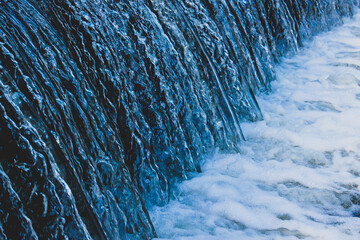 Pretty blue waterfall