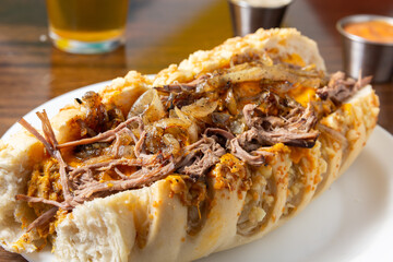 sandwich de carne de cerdo