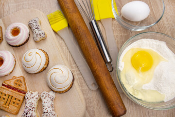 Sweet candy is their pure fruit. Healthy sweets. Testi Sweets. Various sweets. Cooking. View from above