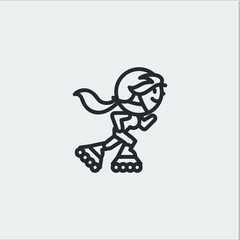  skates icon sign vector