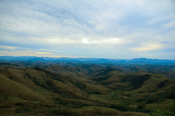 view of the mountains