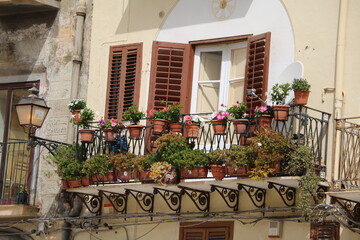 Fototapeta na wymiar Living in Monreale in Sicily, Italy