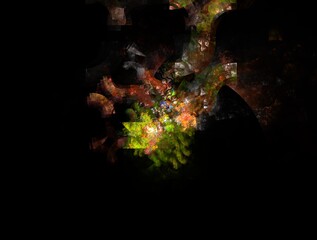 Imaginatory fractal background generated Image
