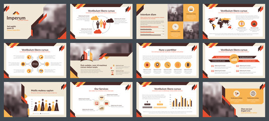 Powerpoint and keynote presentation slides design template. Elements of infographics for presentations templates, annual report, leaflet.Corporate report, advertising template in vector Illustration. 