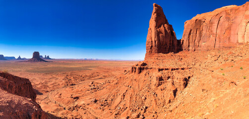 Amazing landscape of Monument Valley, Navajo tribal park