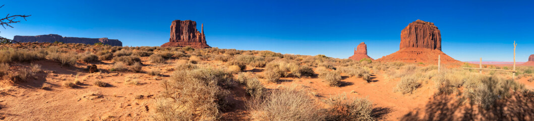 Fototapeta na wymiar Amazing landscape of Monument Valley, Navajo tribal park