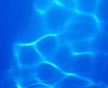 Abstract water reflection. Water abstract background, Swimming pool rippled. Surface of blue swimming pool,background of water in swimming pool. Water background blue. 