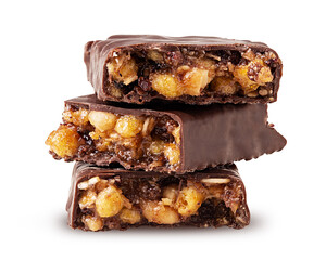 chocolate bar with nuts broken