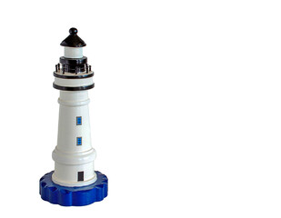 miniature lighthouse isolated on white © rpcastilho
