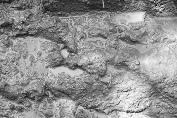 Dirty Mud texture or wet gray soil as natural background.