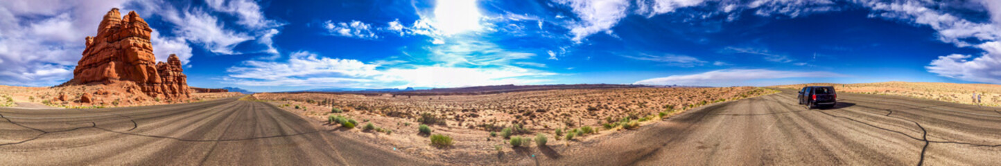 Road to Canyonlands National Park in summer season