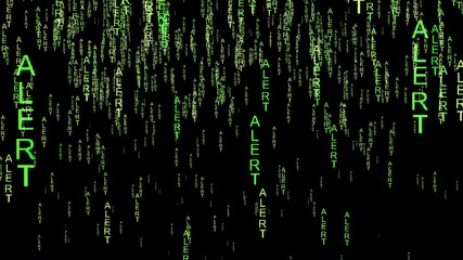 Fototapeta premium Alert data on the web concept