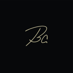Bc handwritten logo for identity