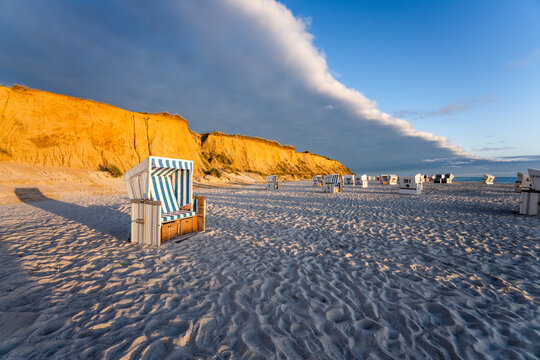 "Rotes Kliff" (red cliff) near Kampen, Sylt, Schleswig-Holstein, Germany