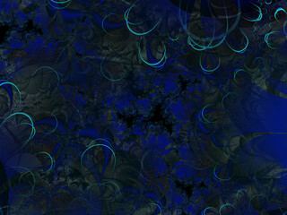 Blue green design, abstract background with snowflakes